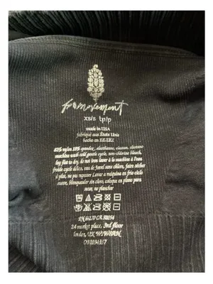 FP Movement Washed Black Good Karma Square Neck XS Washed Black Sports Bra NWOT thumbnail 6