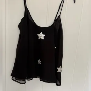Celestial sheer sequin tank top Stars Black Size L thumbnail 5