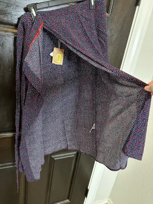 NWT Joules Alissia Dottie Heart Wrap Midi Skirt Size 8 thumbnail 4