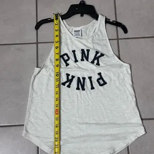 PINK Victoria’s Secret Women Beige Active‎ Tank Top Size XS. thumbnail 5