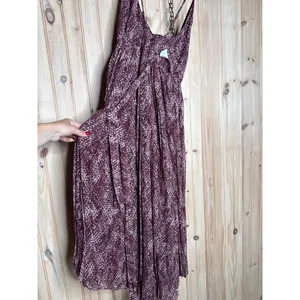 NWT Fame and Partners Pleated Printed Spaghetti Strap Evening Hi-Lo Dress Size 6 thumbnail 6
