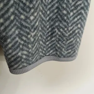 Columbia Womens Grey Herringbone Fleece Quarter‎ Zip Pullover Sweater Large thumbnail 2