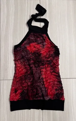 Studio Y 2000s Ruffle Halter Top thumbnail 1