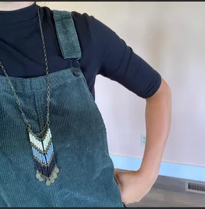 American Eagle Corduroy Overall Dress thumbnail 5