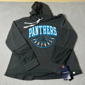 NEW Fanatics Carolina‎ Panthers Hoodie Gray Pullover NFL Football Size S thumbnail 1