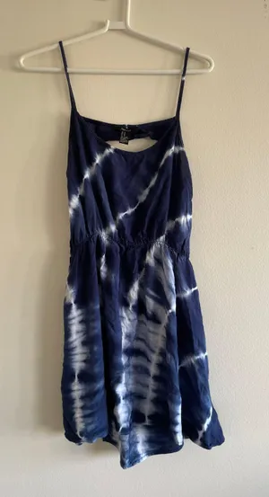 Tie Dye Dress Blue Size M thumbnail 1