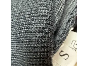 Unbranded Corduroy Knit Crewneck Sweatshirt Size Small Dark Blue Gray Pullover thumbnail 3