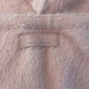 GymShark Whitney Simmons eyelash knit Fuzzy Halter Top Large thumbnail 4