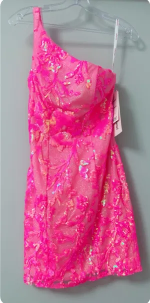 Pink Homecoming Dress Red Size XS thumbnail 1