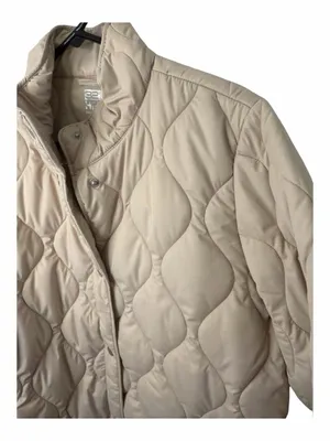 NWT 32 Degrees Women's Quilted Coat Snap Jacket in Tan NEW thumbnail 3