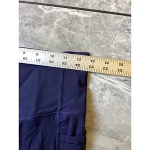 Halara NWOT Womens High Waisted Pocket Leggings Navy Blue Athletic Yoga Pants M thumbnail 3