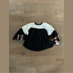 we the free people friday fever floral sleeve blouse thumbnail 4
