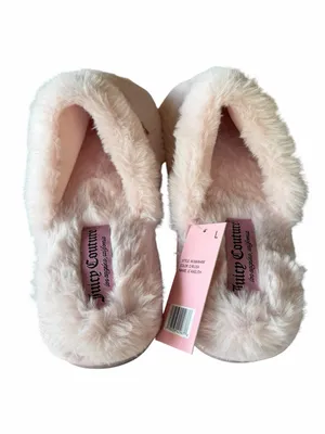 Juicy Couture NEW Women’s Kaelith Blush Faux Fur Slipper Size L (9-10) thumbnail 4