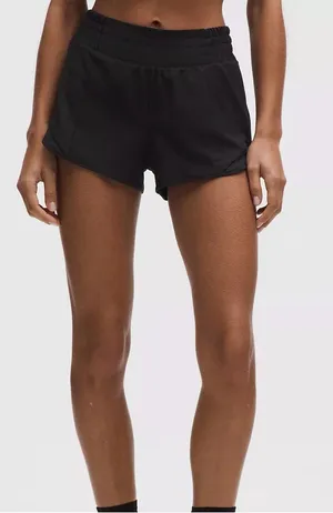 Lululemon Hotty Hot Short High-Rise Lined black Short /size 4 thumbnail 1