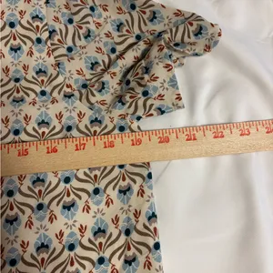 Vibe Boho Border Print Shift Dress Women’s Medium Short Sleeve Lined thumbnail 4