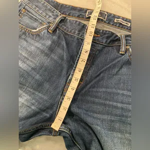 Fat Face Denim Size 18/20 Medium Wash Straight Leg Button Fly Cotton Denim Jeans thumbnail 9