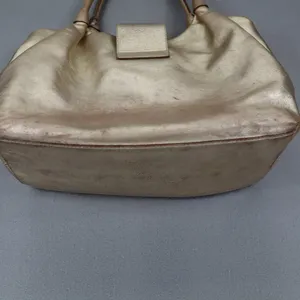 KATE SPADE‎ Gold Pebbled Leather Bexley Stevie Satchel Shoulder Bag Turn Lock thumbnail 9