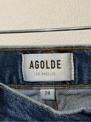 AGOLDE Stovepipe High Rise Jeans Size 24 thumbnail 3