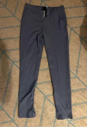 NEW Yoga Dress Pants Pockets Stretch Career Leggings Easy Hem Skinny M thumbnail 3