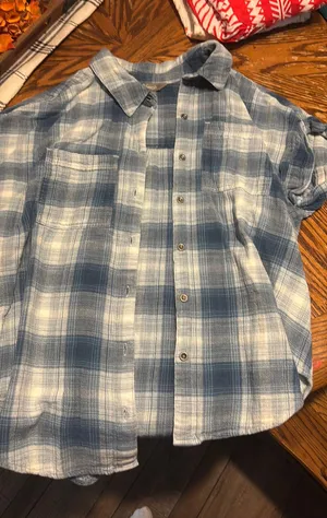 Natural Reflections Flannel Plaid Shirt Button Down thumbnail 1