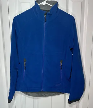 REI Fleece Jacket Womens XS Blue Full Zip‎ Grid Lined Outdoor Hiking Gorpcore thumbnail 1