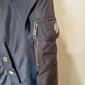 1 Madison Coat Parka Expedition Heritage Media Black Rutched Cargo Jacket thumbnail 4