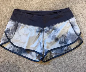 Lululemon Tie-Dye Speed Up 2.5” Performance Running Shorts - Gray/light Gray thumbnail 1
