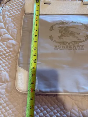 Vintage Burberry Cream Canvas Stowel Roll Up Tote Bag thumbnail 16