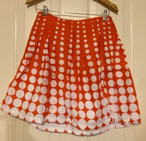 Cato Skirt Orange Polka A Dot  thumbnail 1