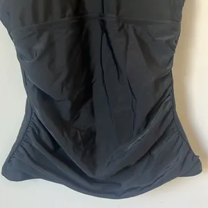 Beachsissi Women's Ruched Design Swimwear Tummy Control Solid Tankini Sz Sm ♦️ thumbnail 3