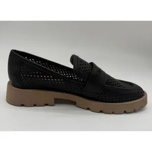 New! Dolce Vita Malila Black NubuckLeather Loafer with Lug‎ Sole Sz 9 $140 thumbnail 2