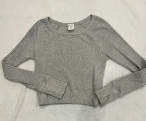 OFFLINE by Aerie Waffle Knit Raglan Long Sleeve Top - Medium thumbnail 1