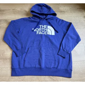 EUC Womens The‎ North Face blue Logo hoodie pullover size XL thumbnail 1