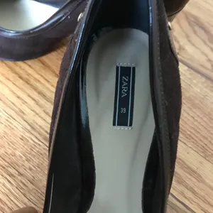 Zara Brown Quilted Pumps thumbnail 4