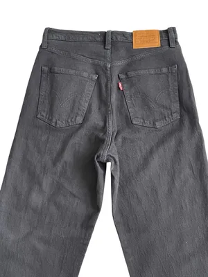 Levi’s Ribcage Straight Ankle Black Jeans Women’s Size 28 Button Fly thumbnail 6