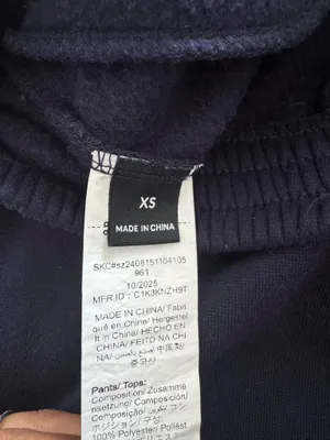 SheIn Navy Blue Graphite Sweatpants thumbnail 5