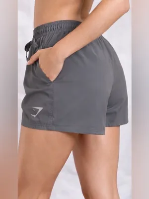 Gymshark Gray Athletic Running Shorts Women’s Size M Excellent Condition(A553) thumbnail 2