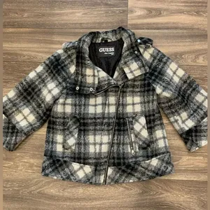 Guess New York Moto Style Jacket / Coat . Size: M. thumbnail 1