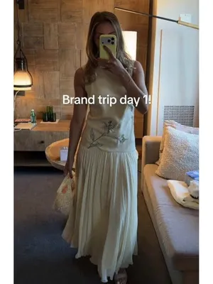 GEISHA DESIGNS Anthropologie Drop Waist Embroidered Maxi Dress in Light Yellow thumbnail 3