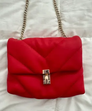 ZARA Red Chain Purse thumbnail 1