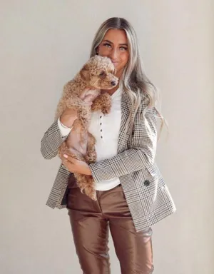 Chic checkered blazer. Perfect for layering. XS thumbnail 1