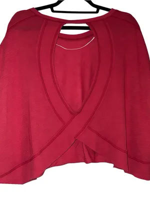 Free People Movement My Time Tee Cranberry Medium New Without Tags CURRENT thumbnail 5