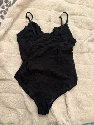 Aerie Bodysuit Lace Black thumbnail 2