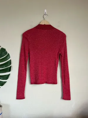 Anthropologie Maeve Ribbed Polo Top thumbnail 7