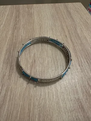 Silver Blue Bangle Bracelet never worn thumbnail 3