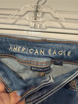 American Eagle Outfitters‎ Women’s Mid-Rise Light Blue Bootcut Jeans thumbnail 2