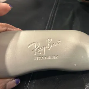 Women's Brown Tinted Oval Sunglasses includes Ray Ban Hard case thumbnail 12