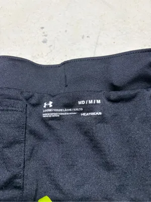 Under Armour Black Shorts with Neon Yellow Trim medium thumbnail 6
