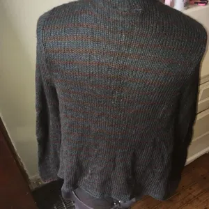 Wooden Ships striped luxe soft drape front cardigan thumbnail 3