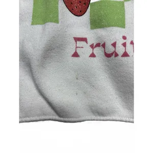 Golden Hour Strawberry Floral Fruit Market White Light Pullover Sweater Medium thumbnail 5